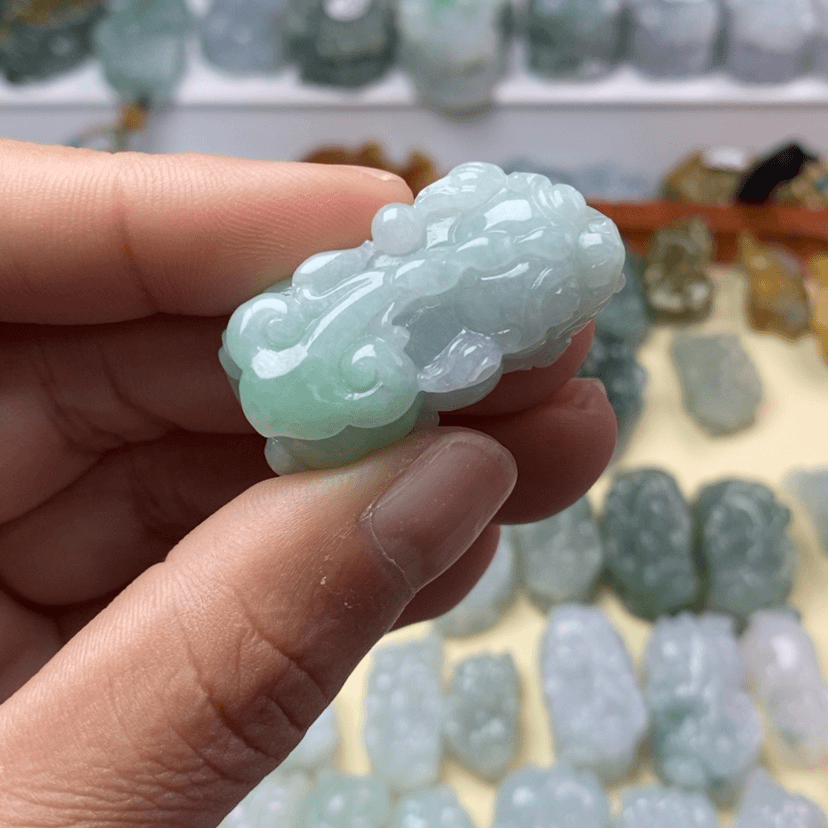 【闪购商品】翡翠颈饰未镶嵌貔貅