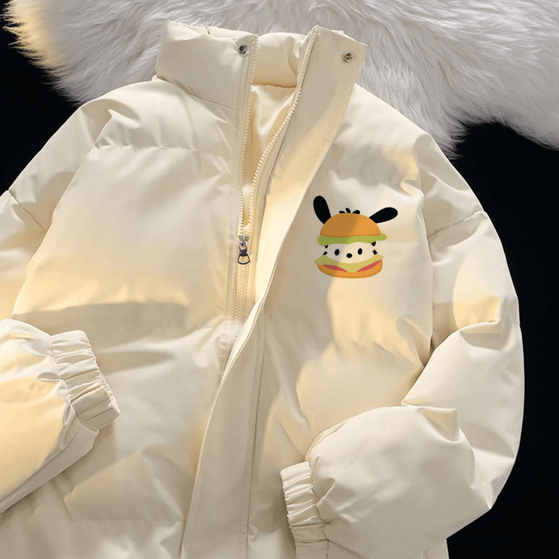 冬季立领棉服可爱帕恰狗新款女外套宽松加厚面包情侣保暖2023棉衣