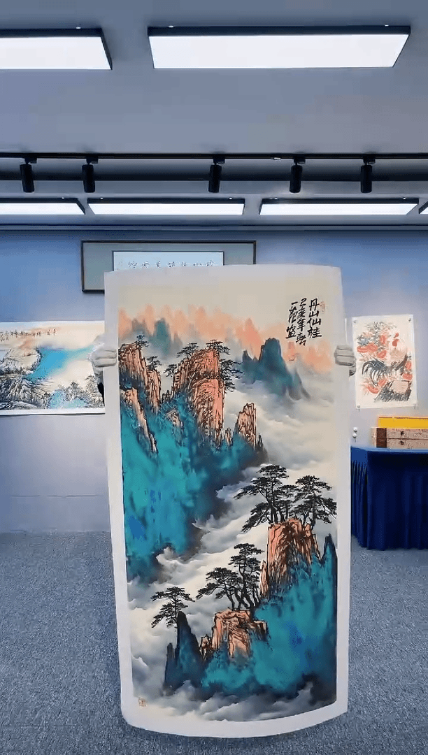 【闪购商品】绘画丹山仙桂  四尺