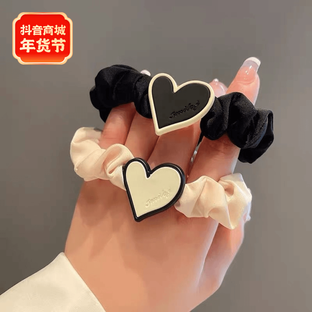 2023气质丸子头发饰秋冬高弹力时尚温柔韩版马尾发圈ins简约精致