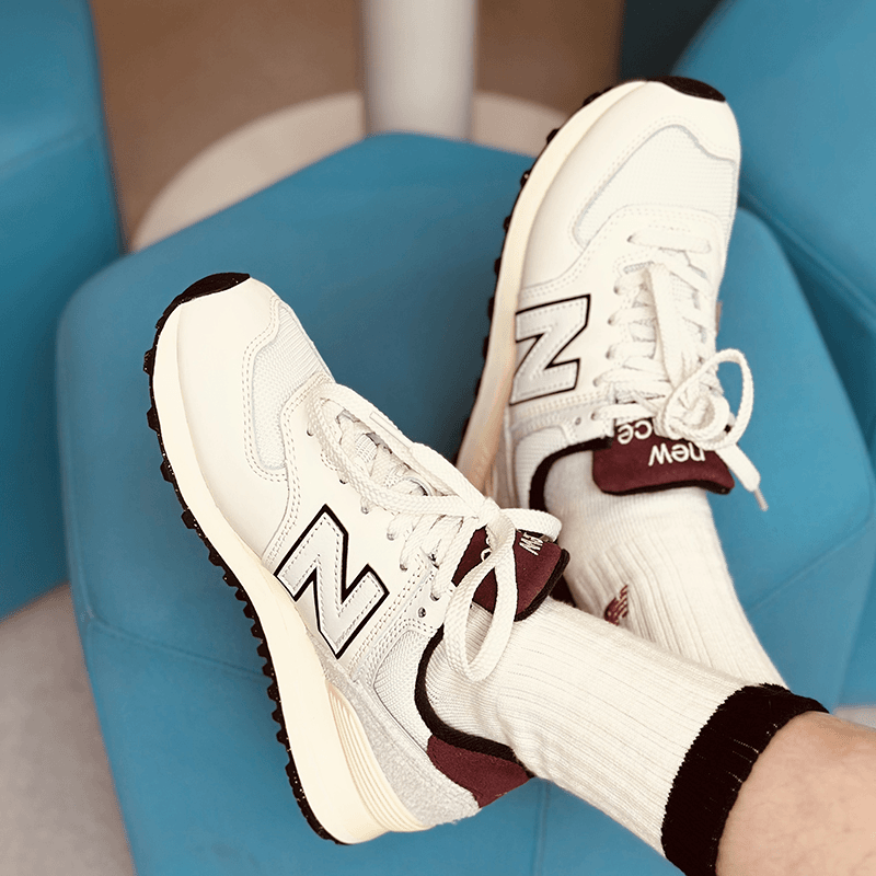 New Balance NB574系列 酒红白 男鞋女鞋透气运动休闲鞋U574YR2