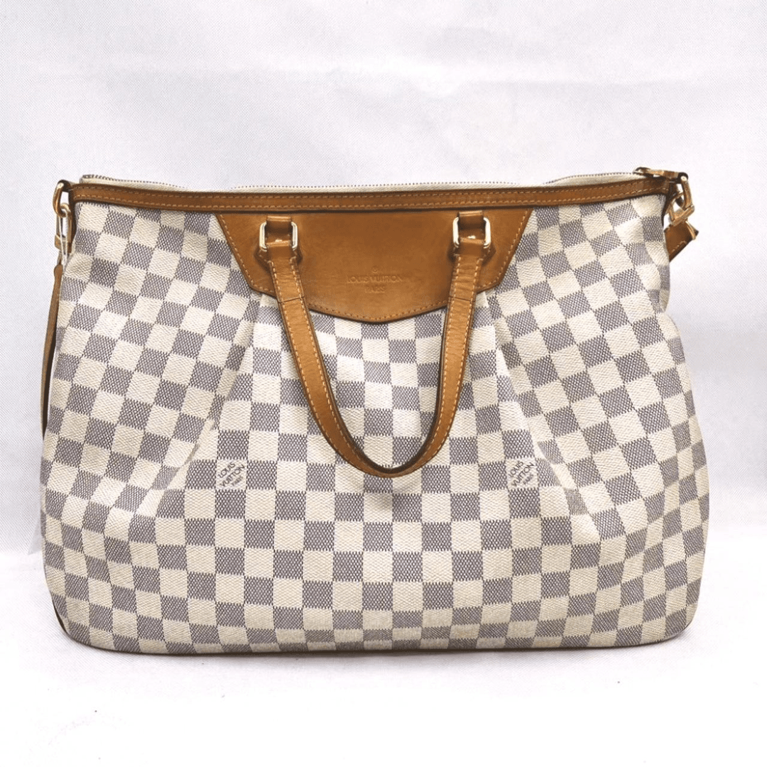 95新 LouisVuitton/路易威登 棋盘格托特包   单肩手提包  原装