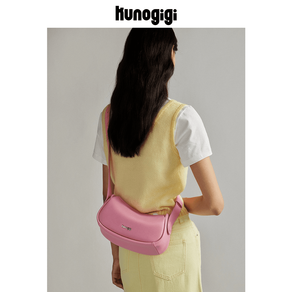 KUNOGIGI/古良吉吉软马鞍包小号小众设计包包女腋下单肩包斜挎包