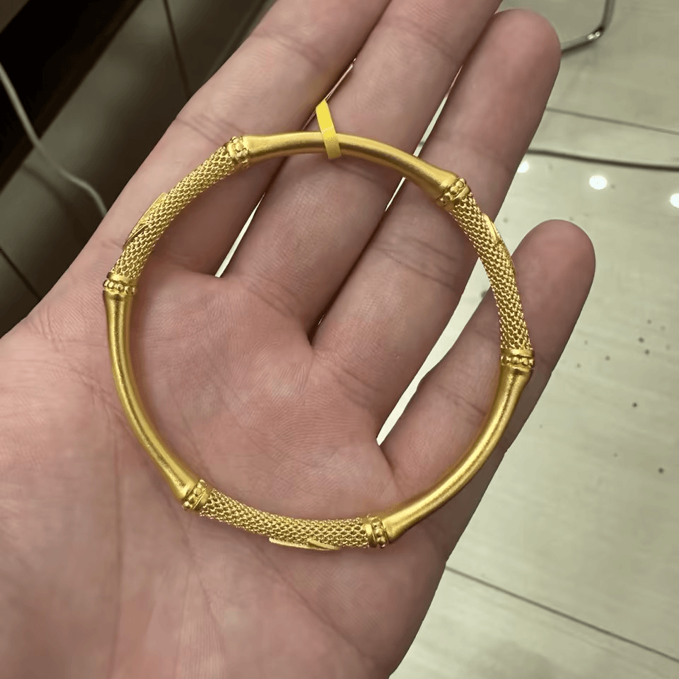 聚潮饰足金古法手镯
