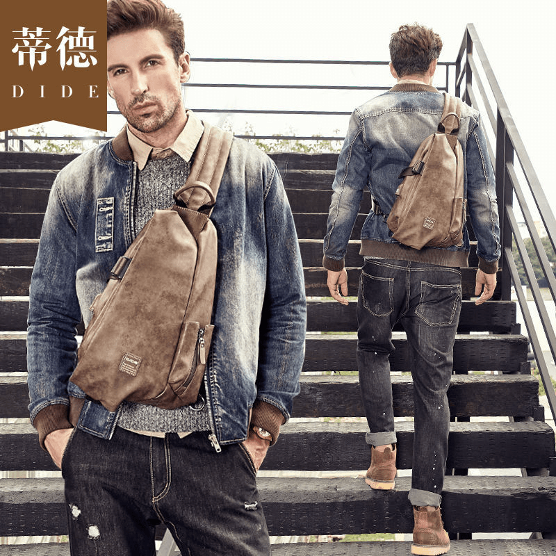 2021新款胸包男士韩版男包包单肩斜挎包潮牌斜跨包休闲背包男包潮