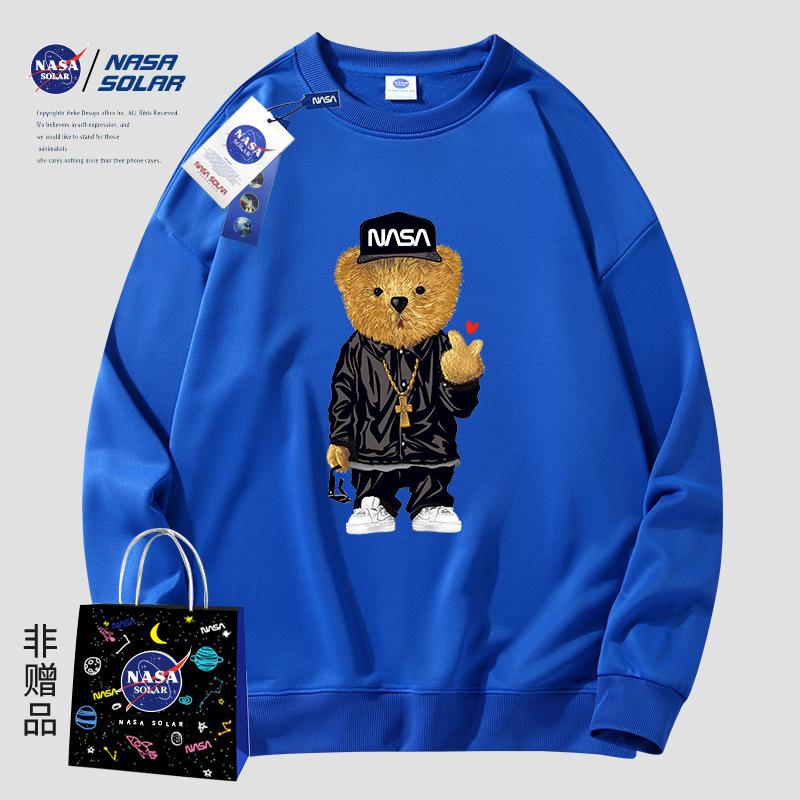 【新尧星选】NASASOLAR联名2022秋季新款比心小熊潮牌overs