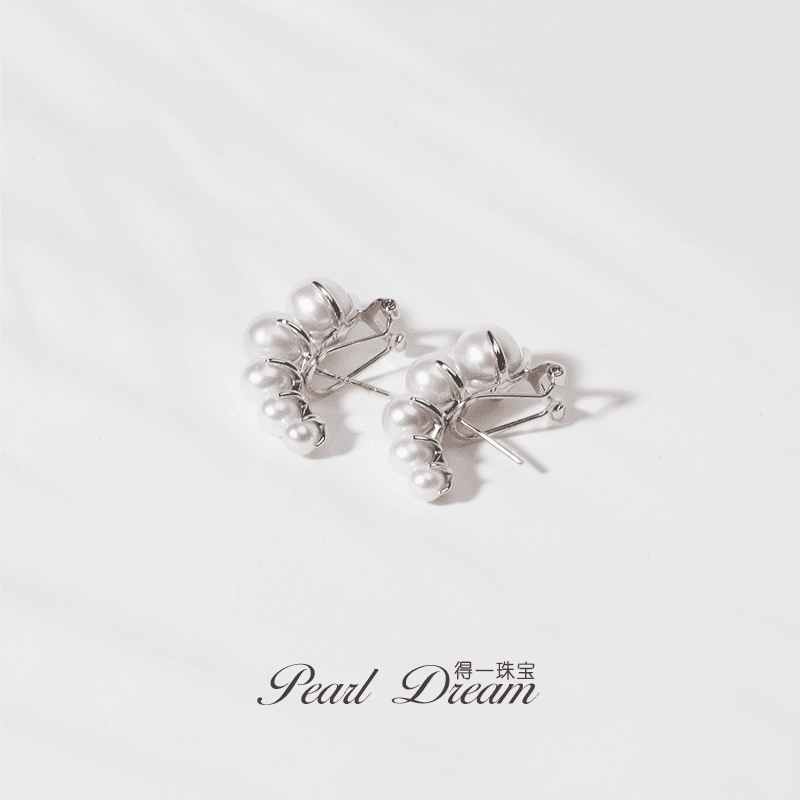 PearlDream[狂飙]大嫂同款淡水珍珠银S925耳环耳饰设计款4-8mm