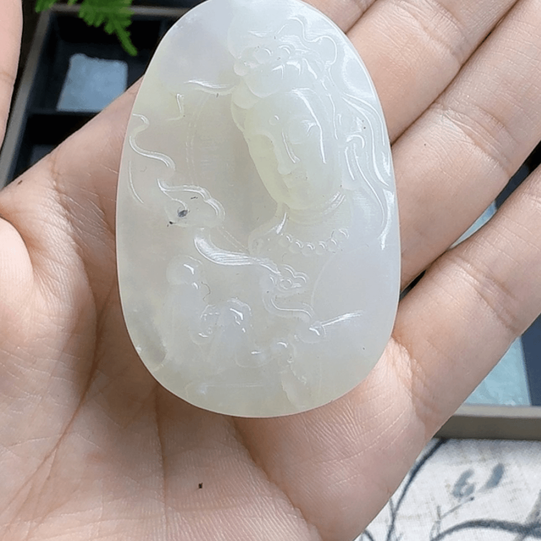 【闪购商品】蛇纹石玉吊坠(不含链)未镶嵌
