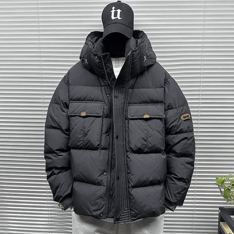 波司登羽绒服男冬季新款宽松保暖防寒外套男士连帽短款面包服羽绒