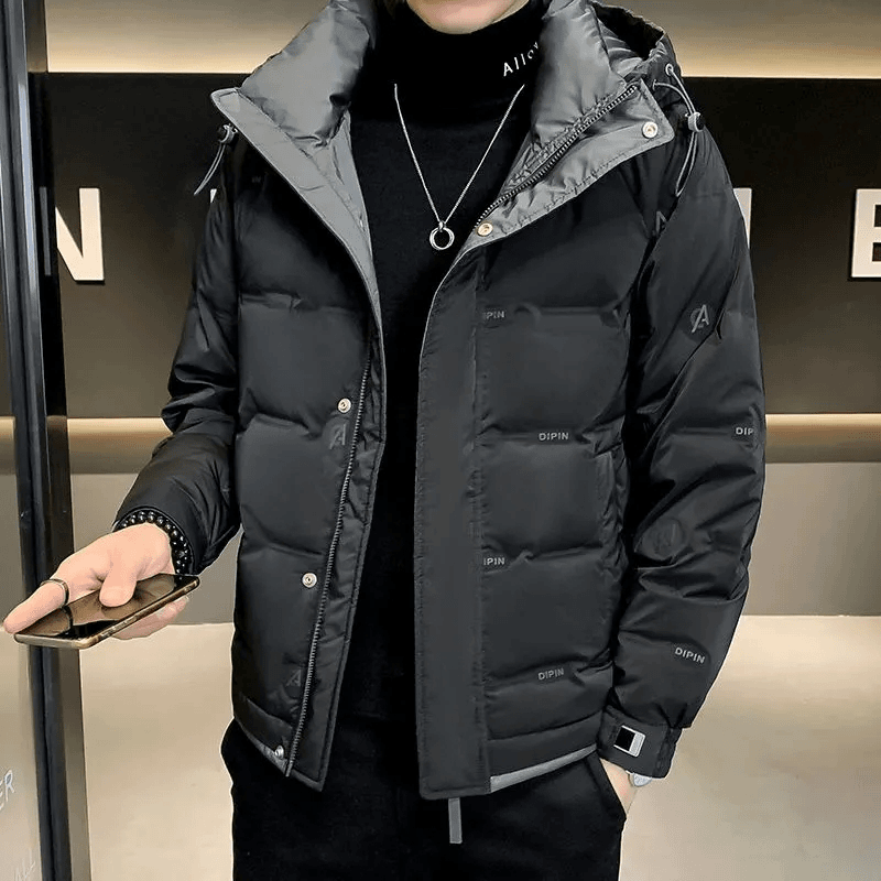 羽绒服男士短款轻薄冬季2023年新款潮流品质加厚连帽潮牌爆款外套