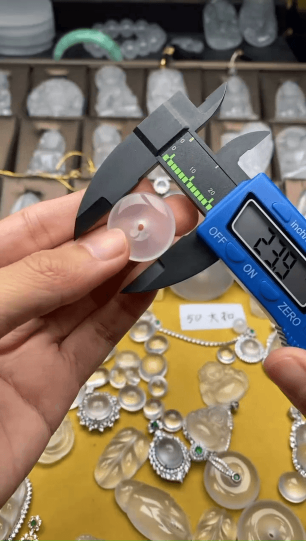 【闪购商品】石英质玉平安扣未镶嵌12