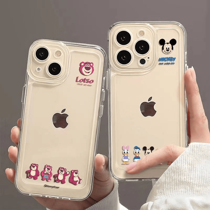 可爱米奇苹果15手机壳iPhone14ProMax女13/12/11/xr/X软壳8p全包7