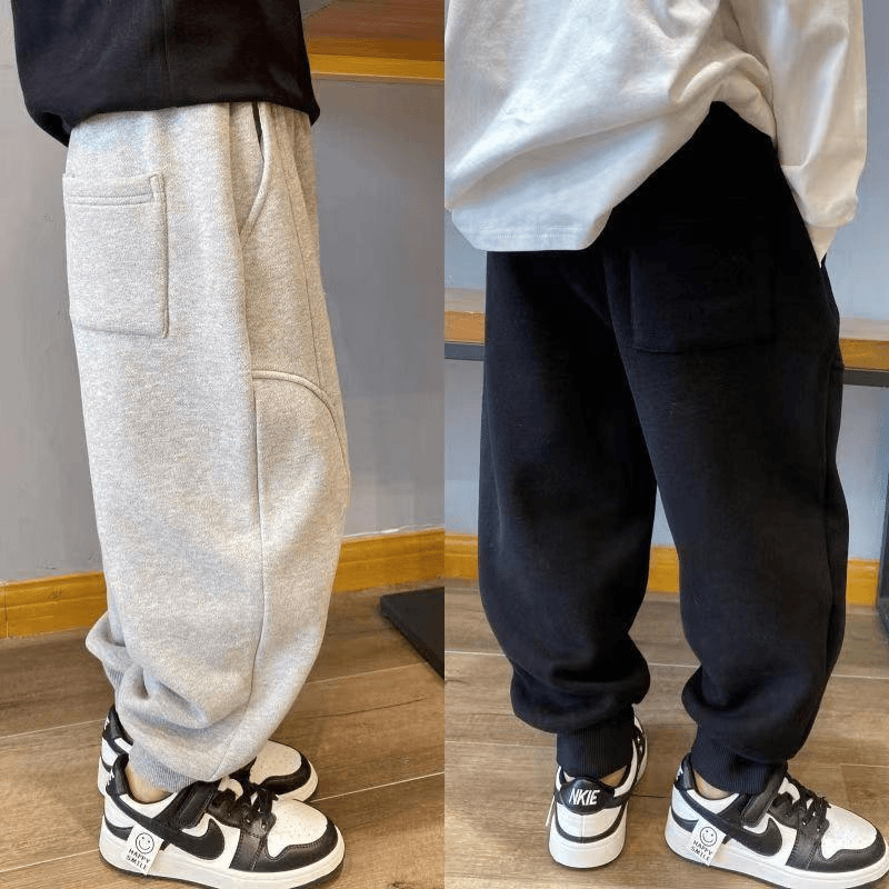 冬季大促男童裤秋冬款2023运动裤中大童新款儿童冬装长裤宝宝卫裤