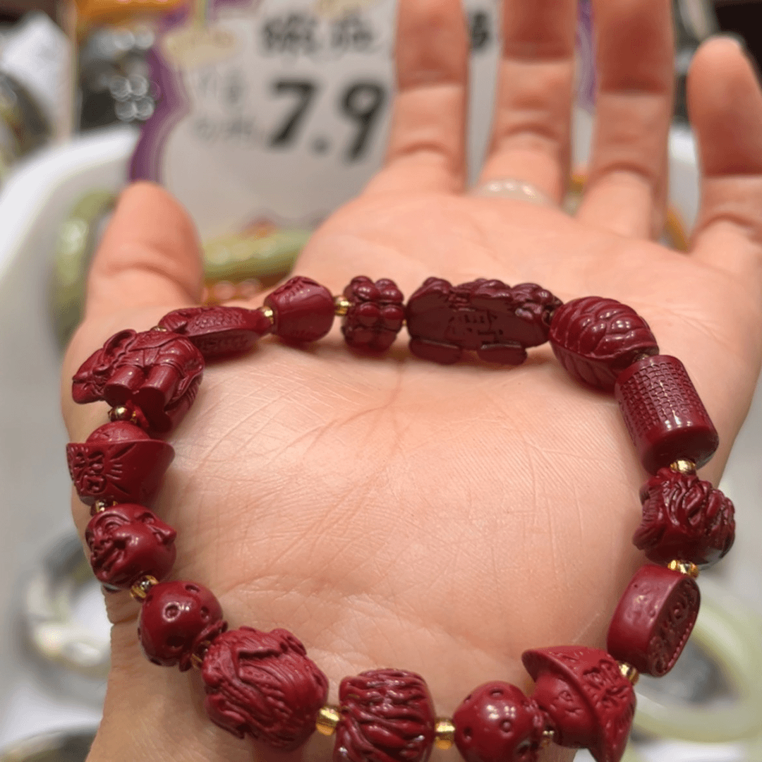 【闪购商品】蛇纹石玉手链未镶嵌