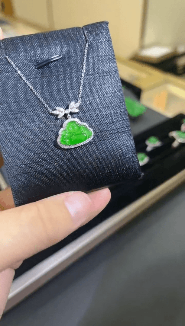 【闪购商品】翡翠吊坠18K金镶嵌多样性发货只发一件