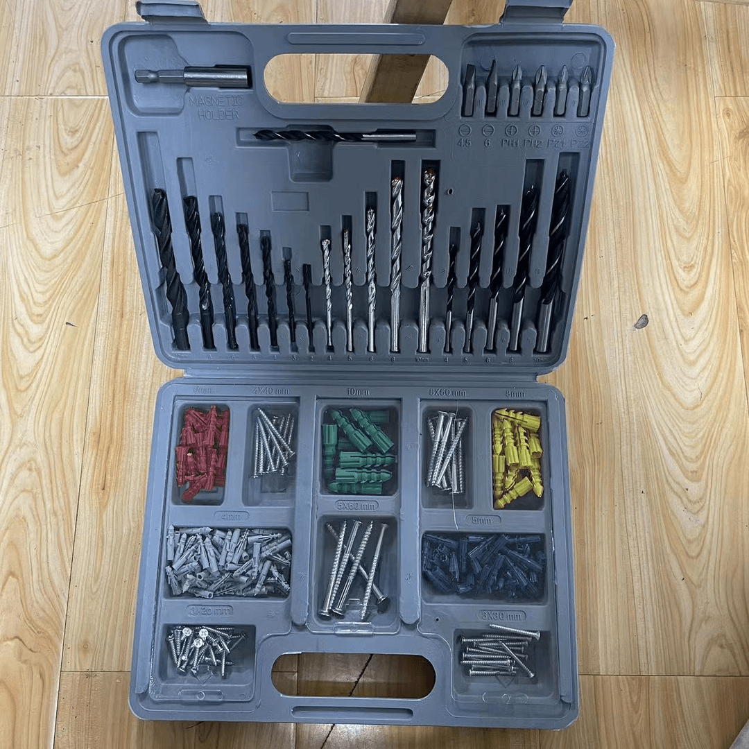 【装修神器】家用工具套盒膨胀螺丝+钻头+塑料螺丝一整盒多功能用途