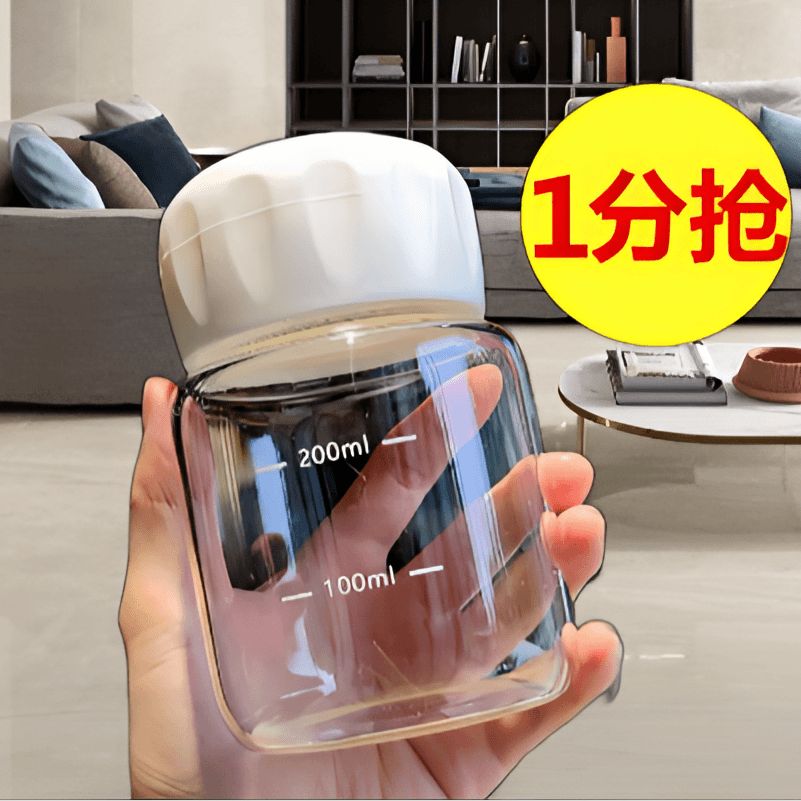 网红胖胖杯小奶杯子便携小巧女士学生玻璃水杯高颜值迷你ins茶杯