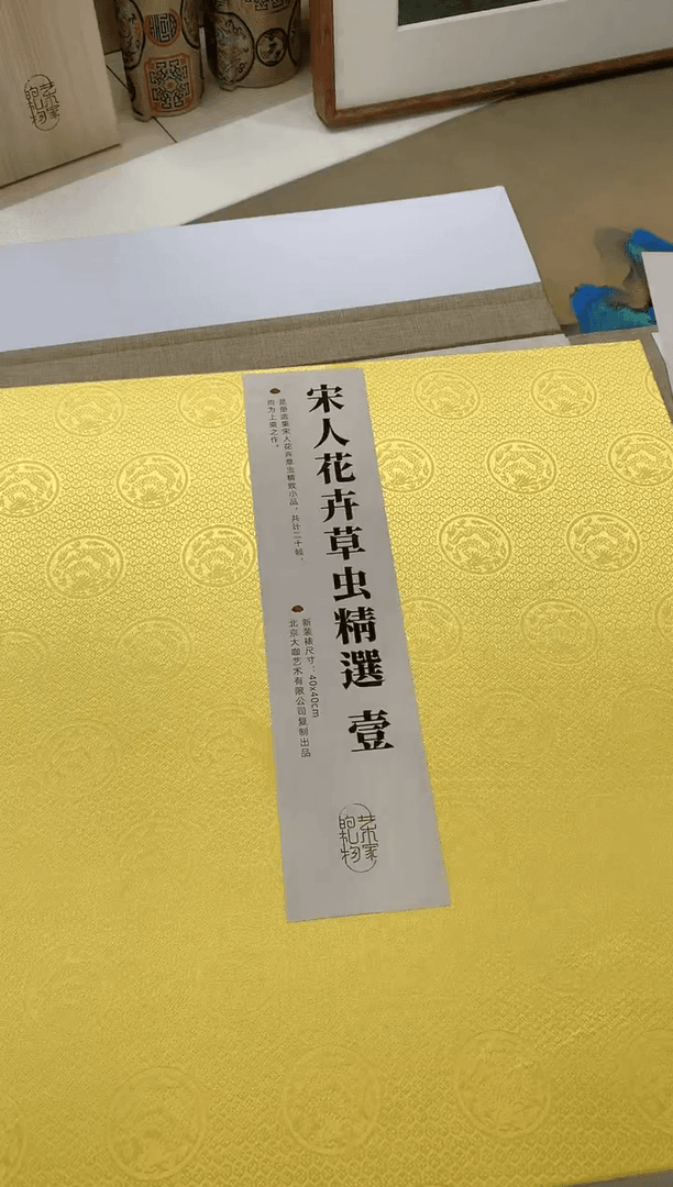 【闪购商品】绘画【花卉】宋人小品精选（20幅）函套+带框