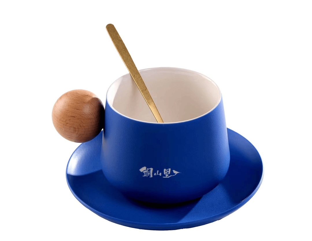 蓝胖子马克杯(无杯垫)
