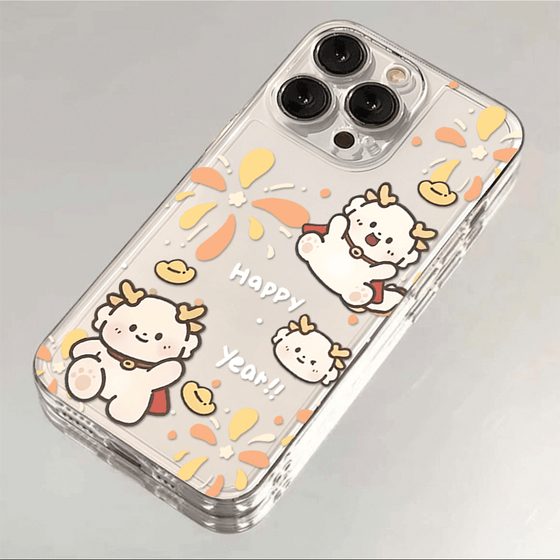 趣味烟花小龙苹果华为vivo小米oppo手机壳iPhone15plus14pro13max