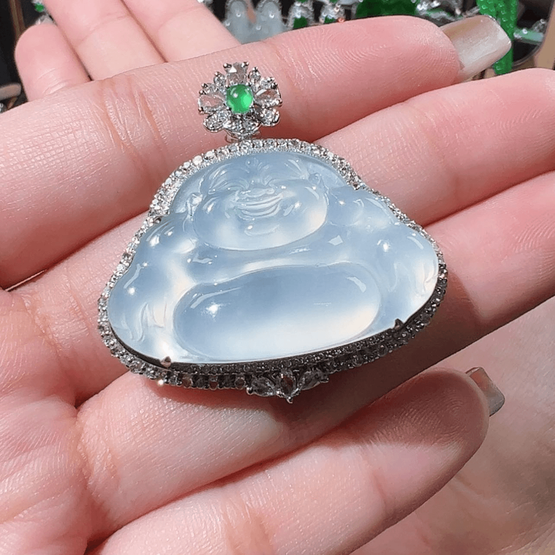【闪购商品】翡翠颈饰18K金镶嵌
