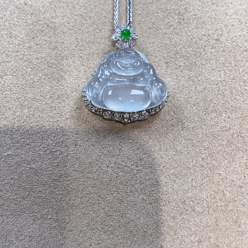 【闪购商品】翡翠颈饰18K金镶嵌