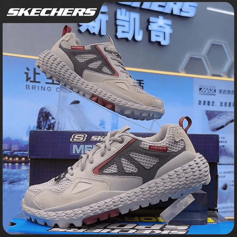 【机甲怪兽】SKECHERS斯凯奇软底网面减震休闲男鞋运动鞋男士237279