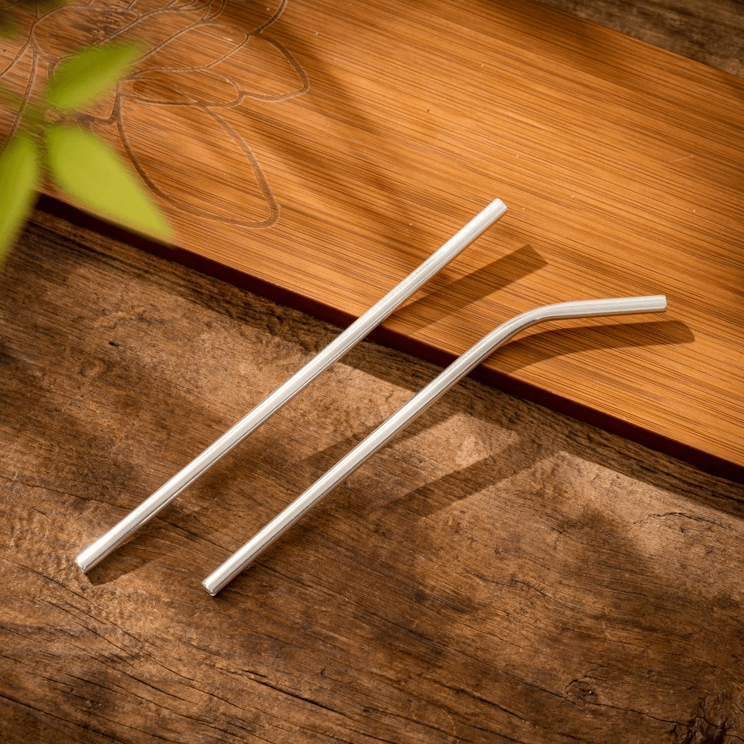 纯手工手工艺品银吸管 环保耐热便携 家用创意银奶茶吸管非一次性