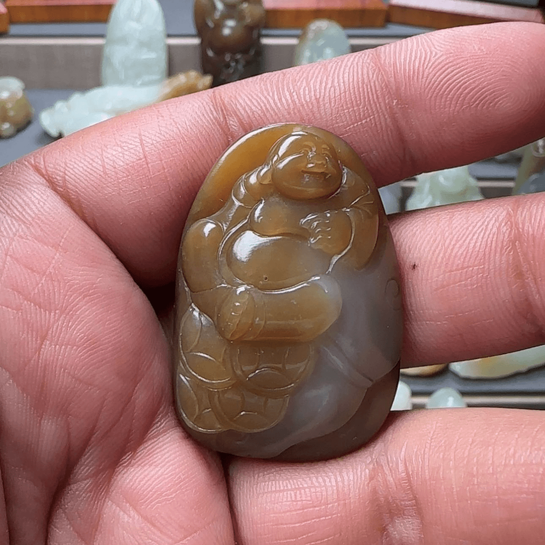 【闪购商品】和田玉（糖玉）颈饰未镶嵌上***?