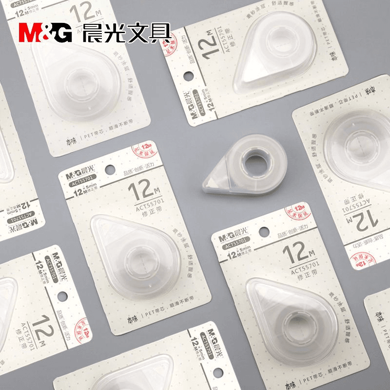 M&G/晨光文具本味透明12m修正带学生创意便携改正涂改带ACT55701