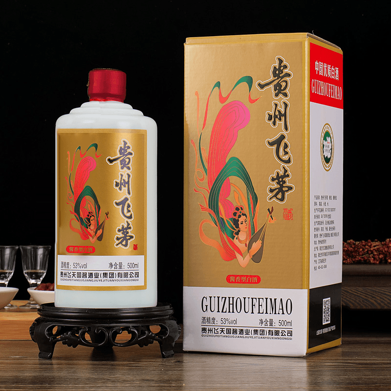 双苏双苏贵州飞茅白酒单瓶 酱香型53度礼盒装500ml53度500ml53度