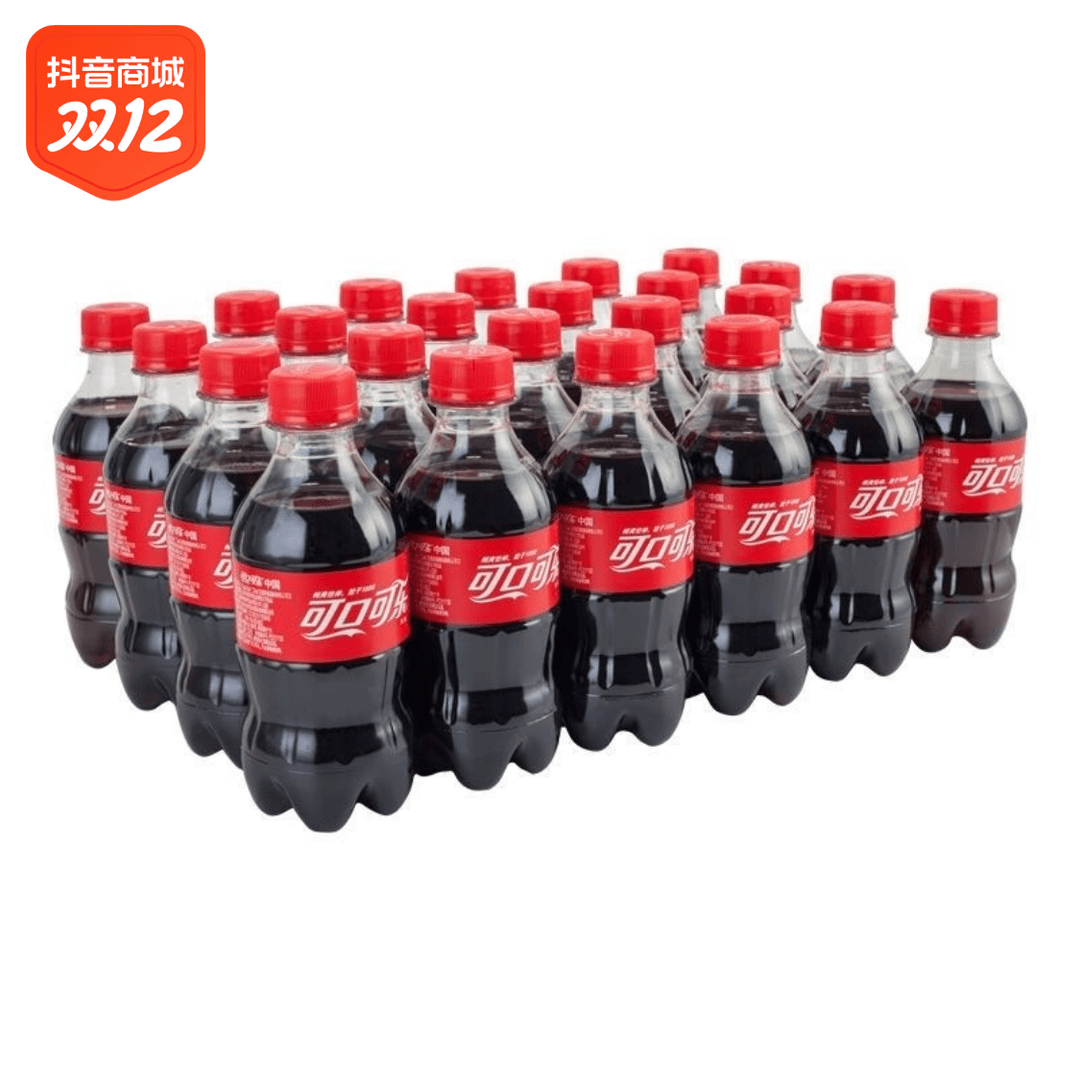 可口可乐汽水 300ml*24瓶 散装 含糖碳酸饮料肥宅快乐水
