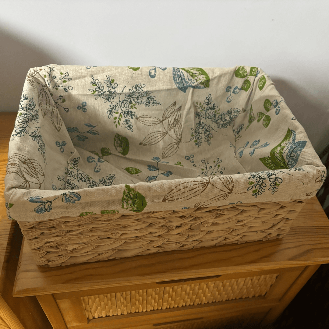 0002蒲草长方形收纳筐30*20*15