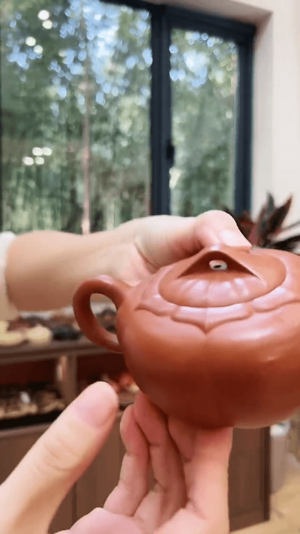 【闪购商品】紫砂茶叶罐降坡泥 菱花