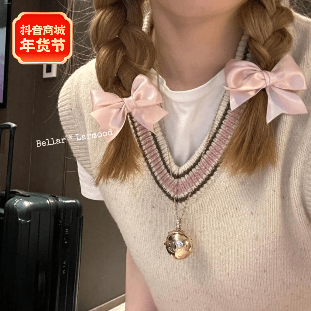 缎带蝴蝶结发夹简约显白刘海夹小众新款边夹侧边气质发卡发饰头饰