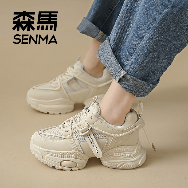 森马运动鞋休闲百搭夏季老爹鞋厚底ins春秋网红潮流潮鞋网面韩版