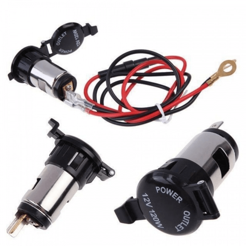 12V24V通用汽车载点烟器总成充电器电源插座母座改装可点烟可充电