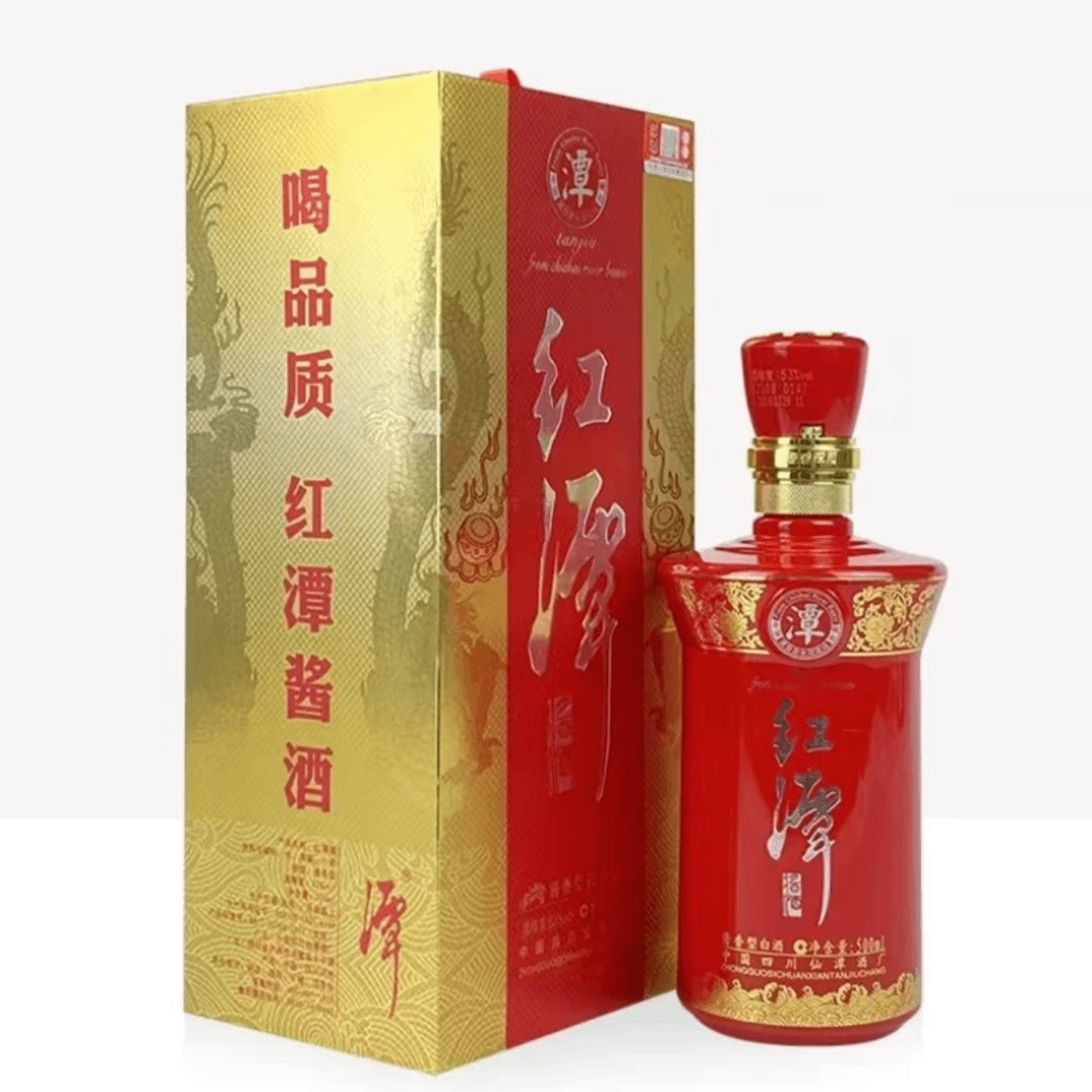 潭酒红潭老版本（2014年老酒）酱香型白酒53度收藏送礼摆柜自饮