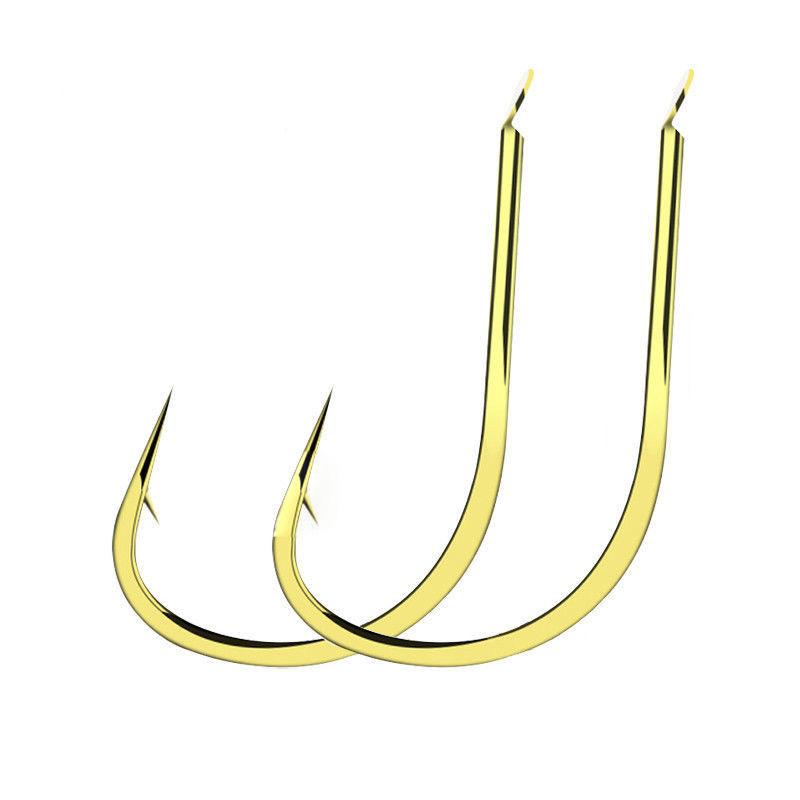 金海夕11,12,13号100枚/包1个号碳钢平打鱼钩野钓翘嘴综合鱼种-2