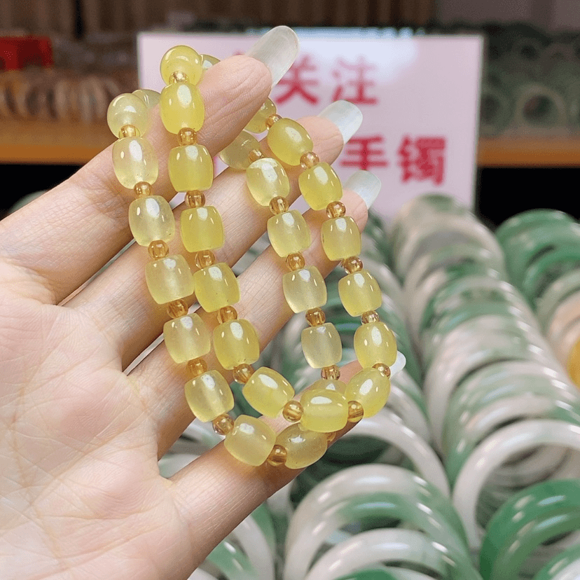 【闪购商品】石英质玉手链未镶嵌