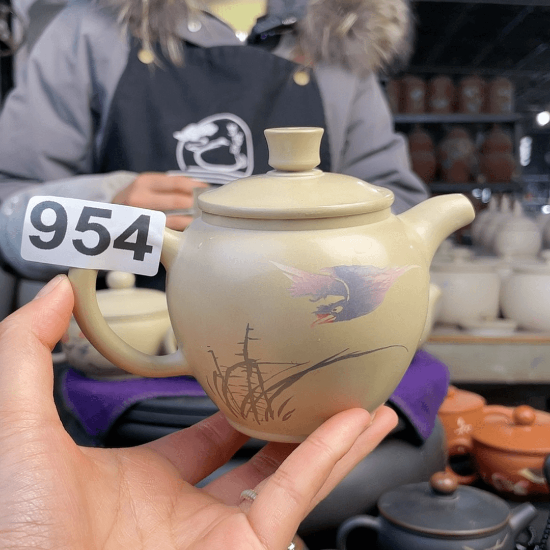 【闪购商品】陶瓷罐954白泥壶