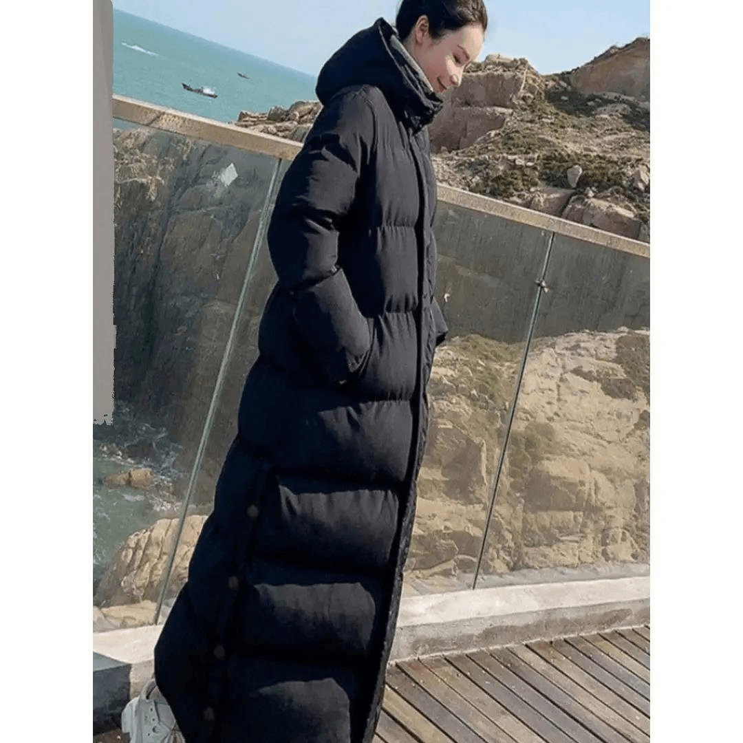 波司澄高品质长款棉服女超长过膝到脚踝羽绒服衣2023冬季新款爆款