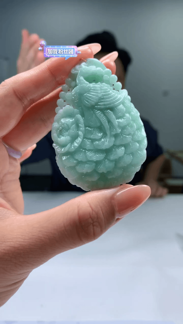 【闪购商品】定制翡翠未镶嵌3099hm-毛货17凤凰