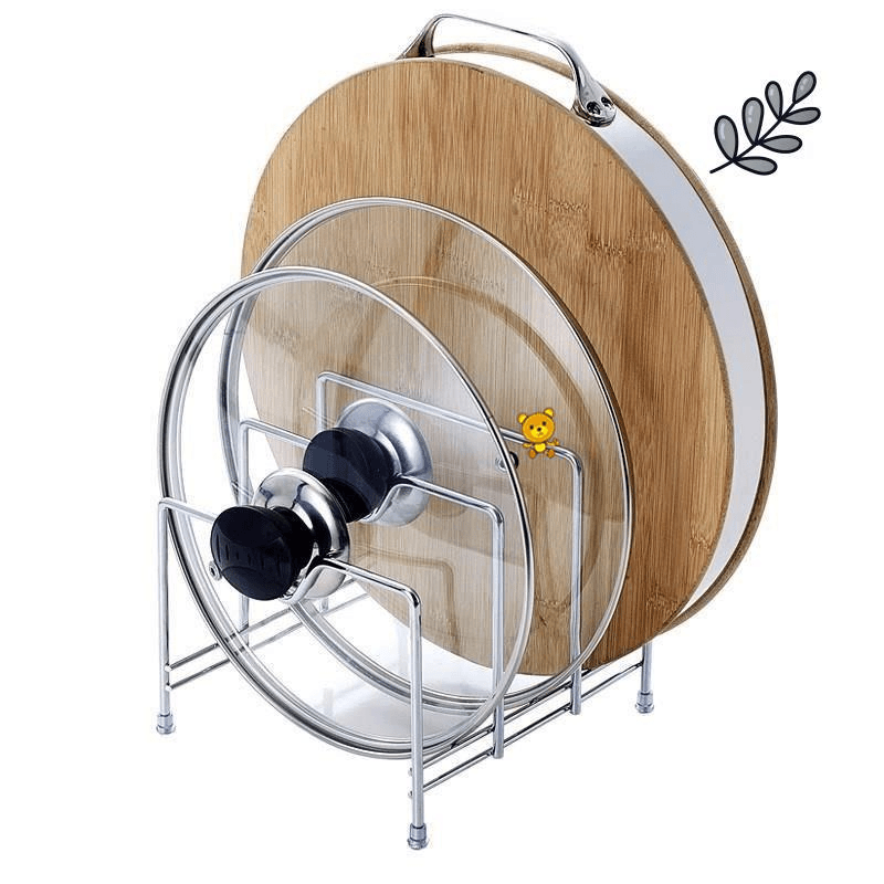 厨房锅盖架不锈钢菜板案板置物架多功能收纳放砧板架刀插刀架用品