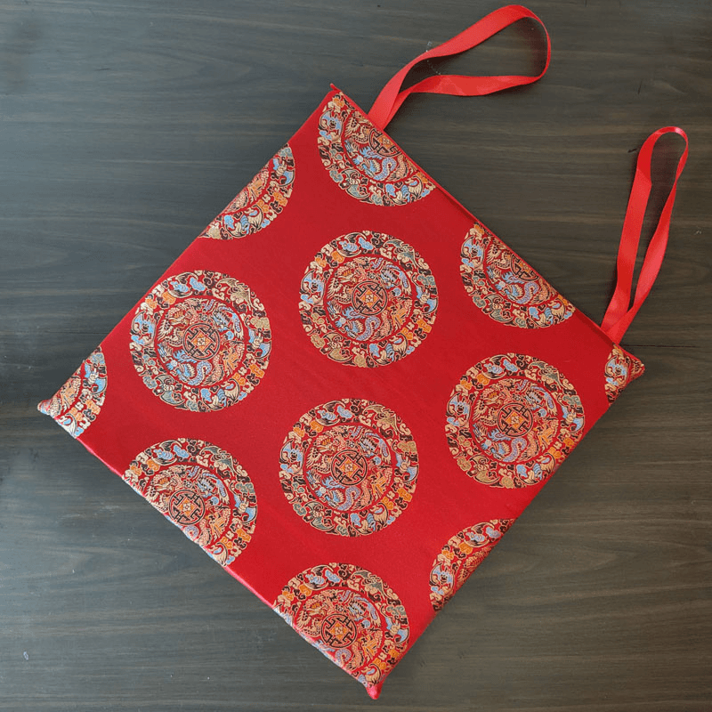 绸缎实木沙发椅坐垫仿古圈椅海绵垫可拆洗可定制四季防滑垫