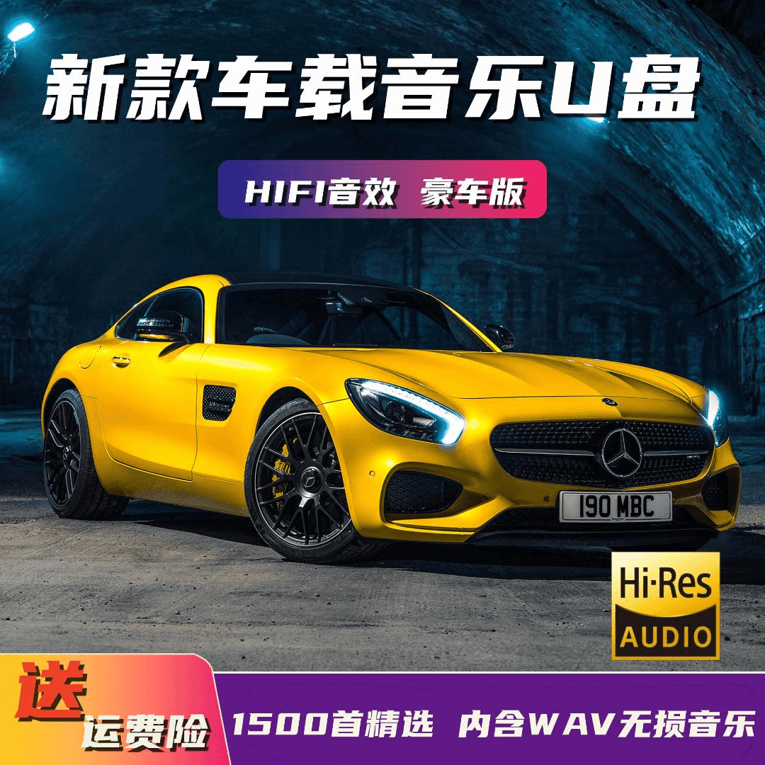 【正版歌曲】豪车专享无损音质进口品质车载音乐u盘环绕立体