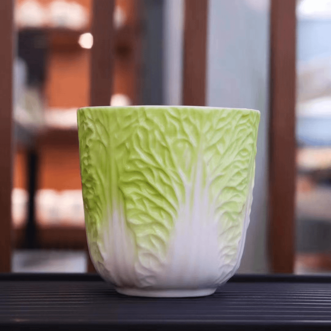 白菜杯 白菜百财杯主人杯 品茗杯