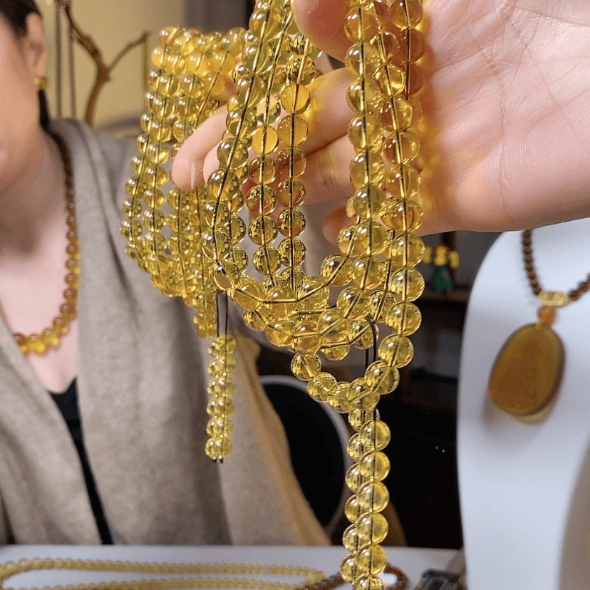 【闪购商品】琥珀颈饰未镶嵌