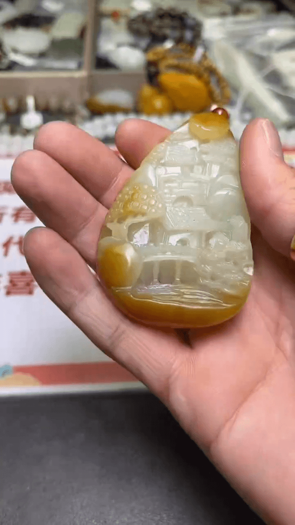 【闪购商品】和田玉吊坠未镶嵌三哥籽玉吊坠