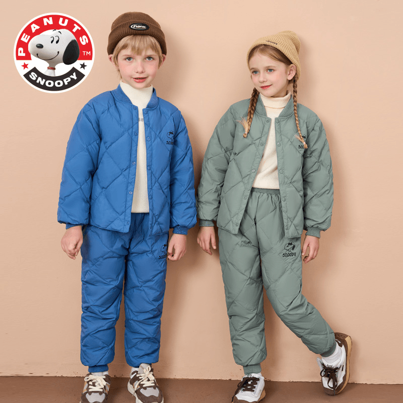 【交个朋友专属】史努比儿童新款羽绒套装保暖羽绒二件套FJ1501